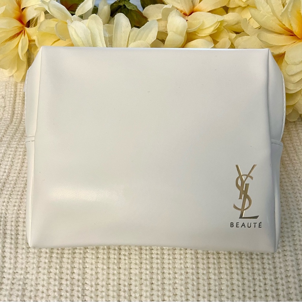 White Cosmetic Bag Ysl